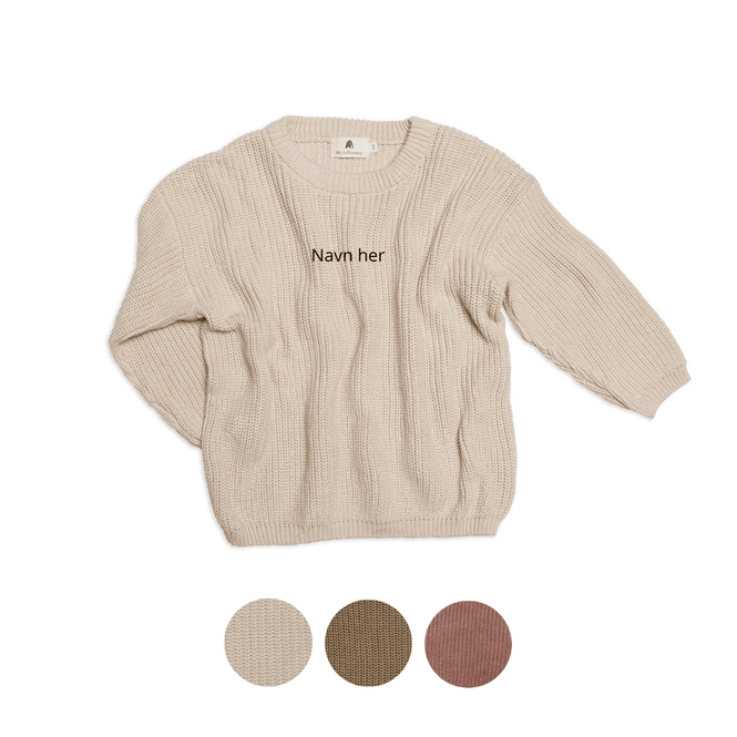 Hovedbilde Chunky Strikket Genser – VELG FARGE