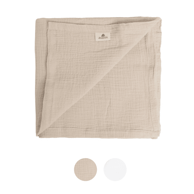 Hovedbilde Teppe i myk musselin - VELG FARGE