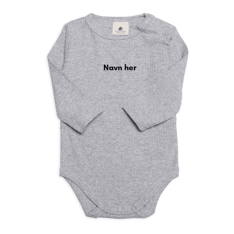 My1 body i rib med knapp - VELG FARGE