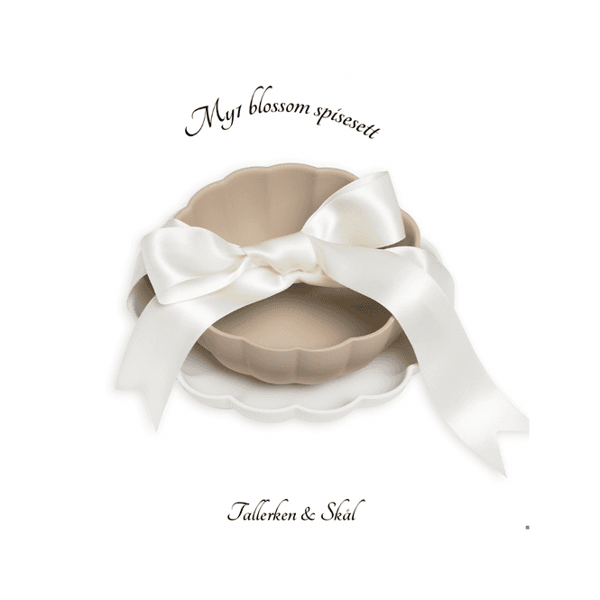 Hovedbilde Spisesett skål + tallerken - My1 BLOSSOM KOMMER ...